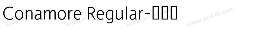Conamore Regular字体转换